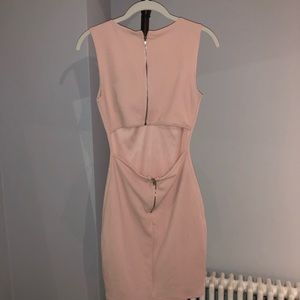 Midi light pink dress